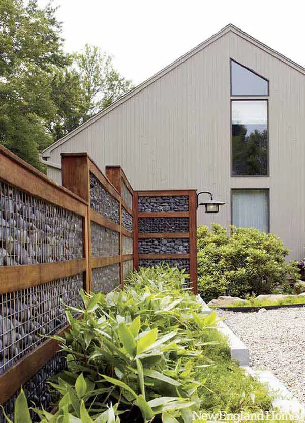 DIY Stone Fence design and diy fence projects