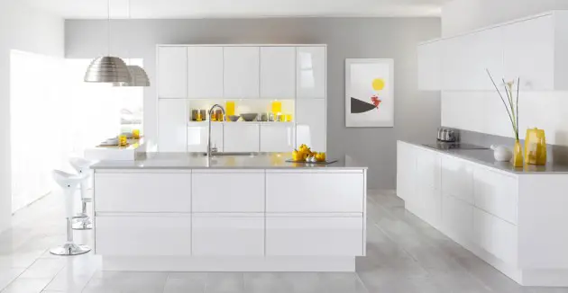 White and Yellow Kitchen