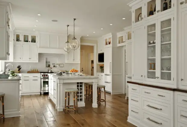 elegant white kitchen