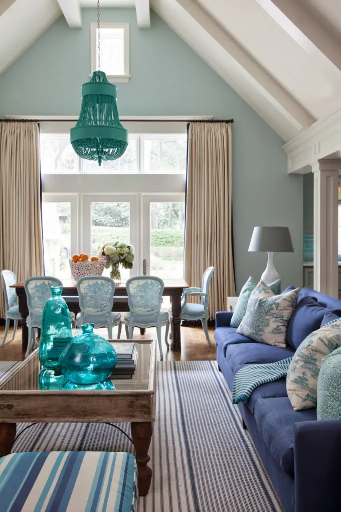 Beautiful Eclectic Home with Turquoise Color (11)