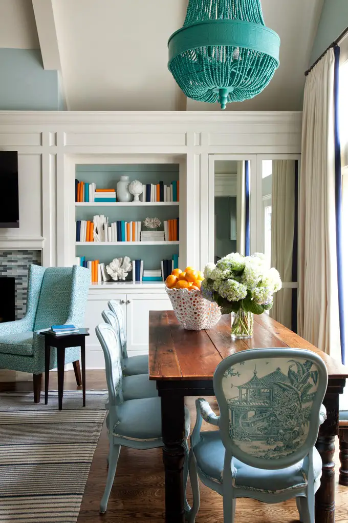 Beautiful Eclectic Home with Turquoise Color (17)