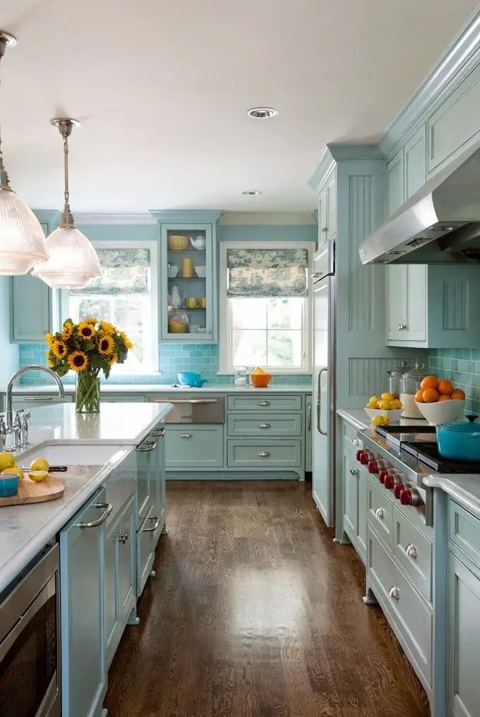 Beautiful Eclectic Home with Turquoise Color (5)