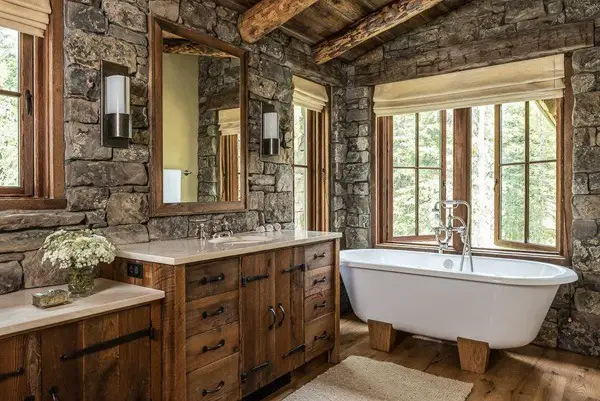Gorgeus Rustic Bathroom, Dream Rustic Mountain Home Ansel Haus