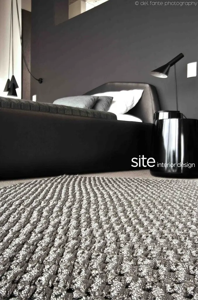 Beautiful Gray Bedroom Rug, Aupiais house by site interior design