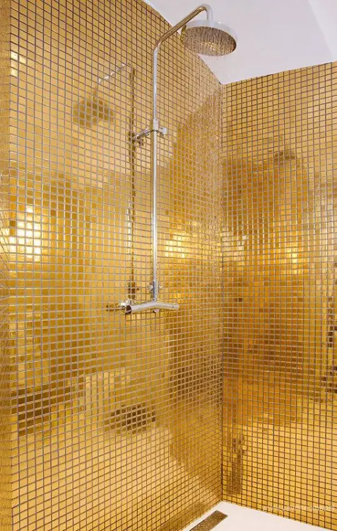 Gold color batroom inspiration
