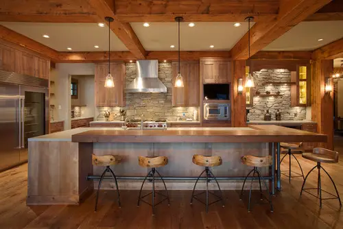 Rustic kitchen, Private Kelowna Residence by Norelco Cabinets