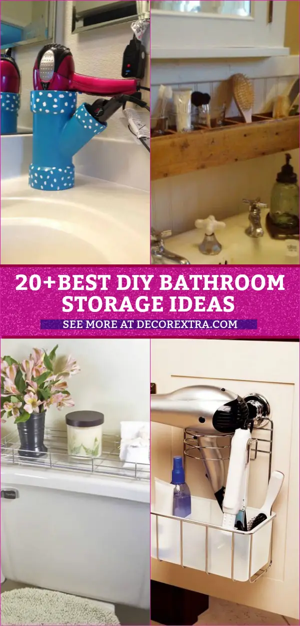 DIY Bathroom Storage Ideas #bathroom #storage