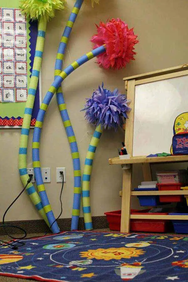 You can DIY trees with pool noodles