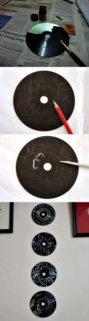 DIY Wall Art From Old CDs