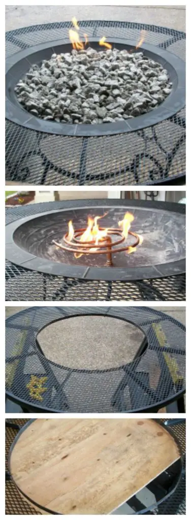 Beautiful Modern Steel Table DIY Gas Fire Pit Table, DIY Fire Pit Ideas
