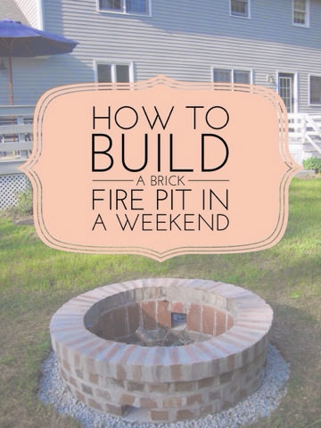 DIY Brick Fire Pit, DIY Fire Pit Ideas