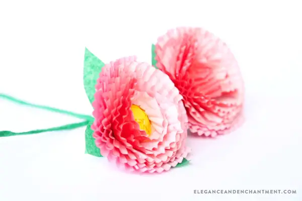 DIY Cupcake Paper Flower Crafts