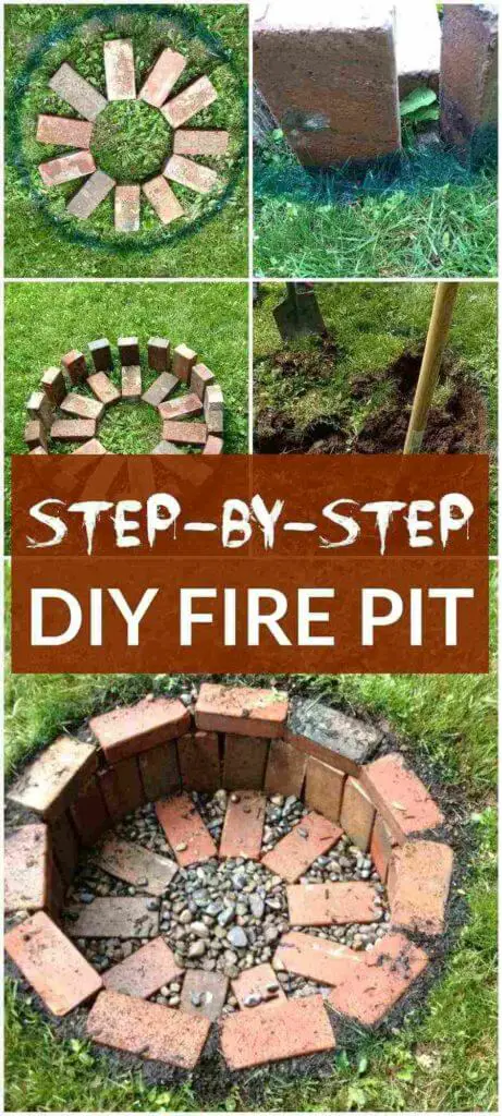 DIY Round Fire Pit Step By Step, DIY Fire Pit Ideas