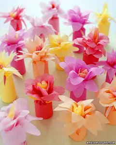 DIY Flower Wrapped Favors, DIY Paper Crafts