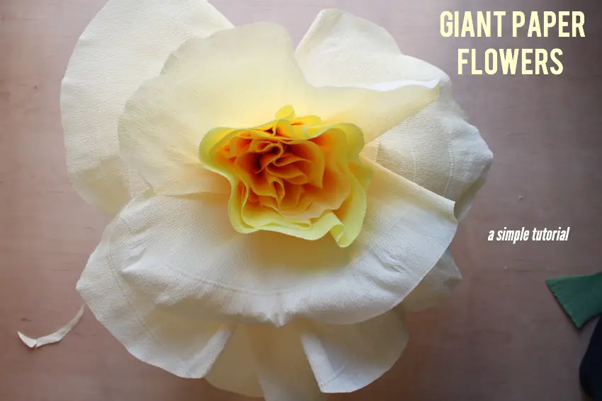 DIY Giant Paper Flowers, Crafts, DIY