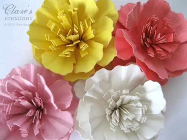 DIY Paper Carnation Flower Crafts, DIY Ideas