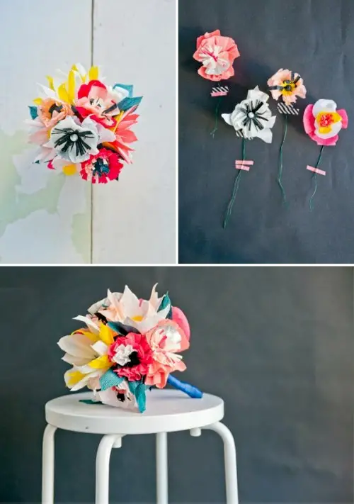 DIY Paper Flower Bouquet, Paper Crafts, DIY Ideas