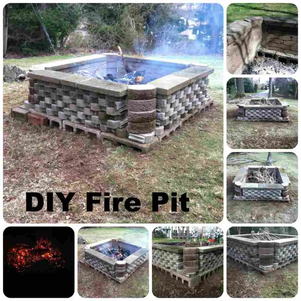 Large Stone DIY Firepit, DIY Fire Pit Ideas