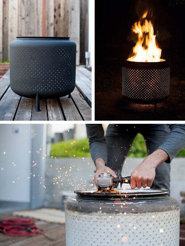One Hour Upcycled Washing Machine Drum Firepit, DIY Fire Pit Ideas