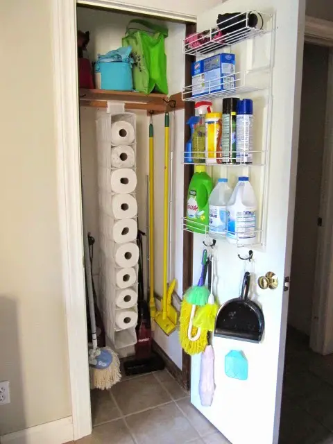 Organized broom closet, Storage and Organizing