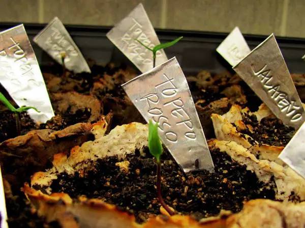 Aluminum Plant Markers, DIY Plant Label and Marker Ideas