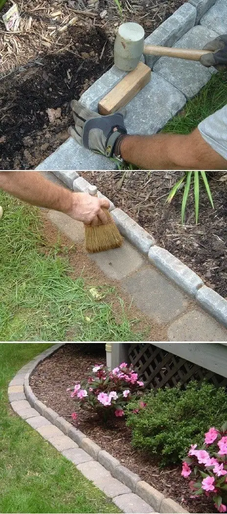 Brick Edging For Your Flower Beds, DIY Curb Appeal Ideas on budget