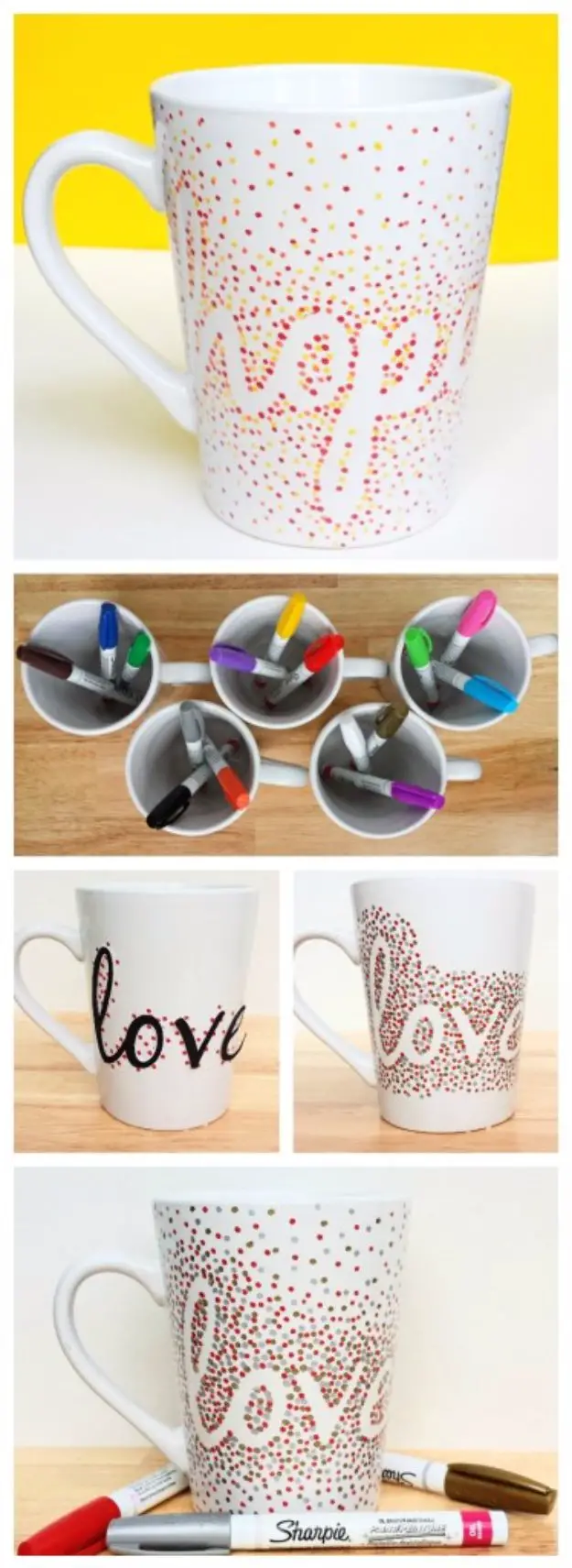Crafts to Make and Sell, Amazing Dotted Sharpie Mugs