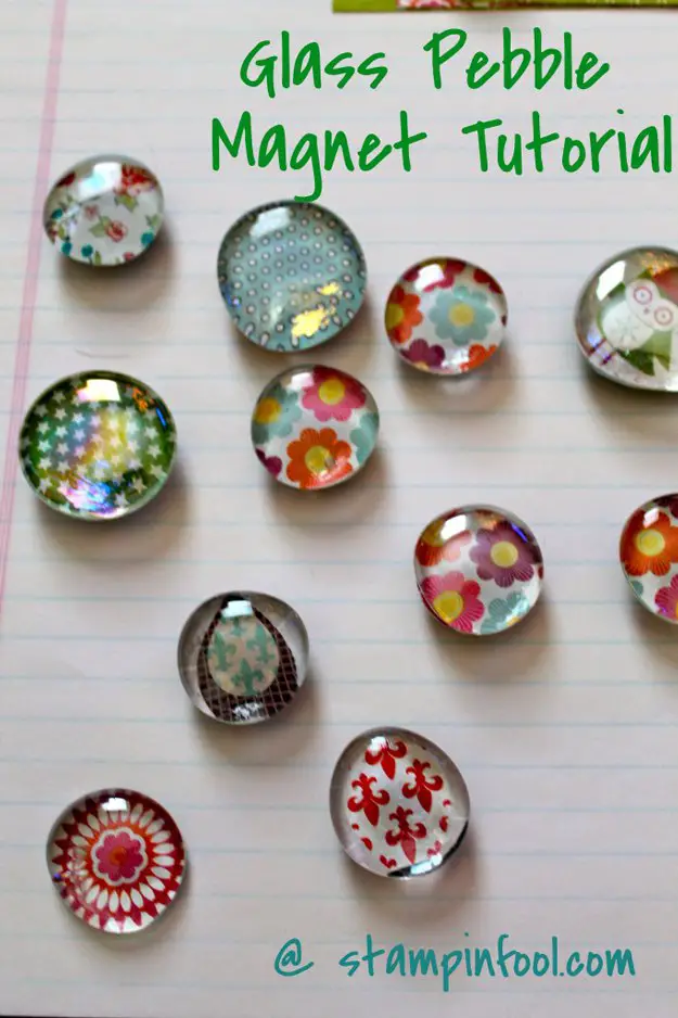 Crafts to Make and Sell, DIY Glass Pebble Magnet