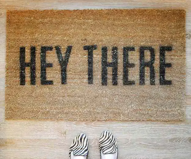 Crafts to Make and Sell, Hey There Welcome Doormat