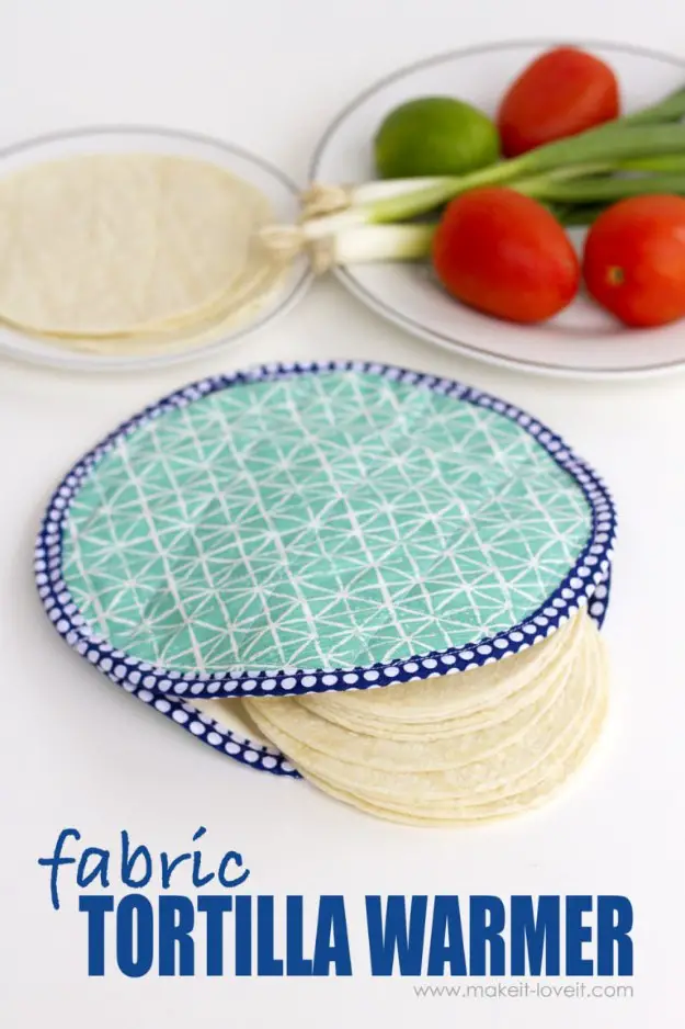 Crafts to make and sell, DIY Fabric Tortilla Warmer