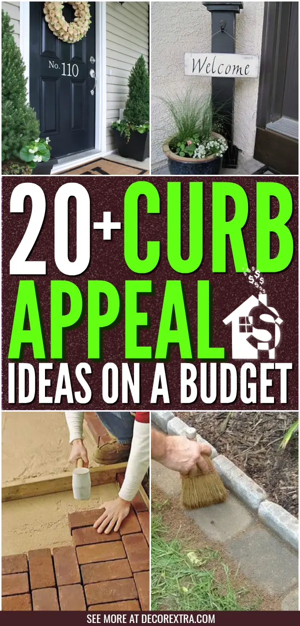 Curb Appeal Ideas On A Budget, Before After, Front Yard Ideas #garden #gardendesign #frontyardlandscaping #curbappeal 