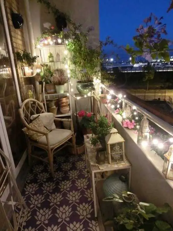 35+ AMAZING DIY Outdoor Lighting Ideas for the Garden, Hang fairy string lights