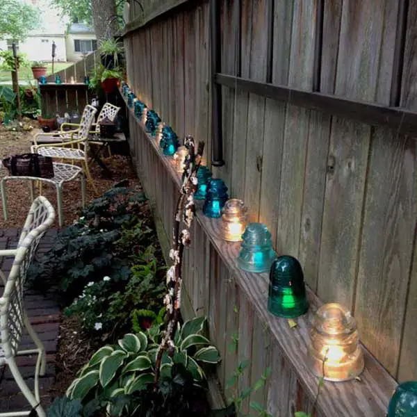 35+ AMAZING DIY Outdoor Lighting Ideas for the Garden, Fence Lighting