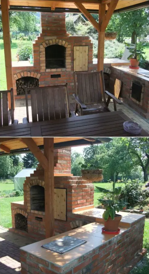 Amazing Outdoor Fireplace Grill, DIY Yard Brick Projects
