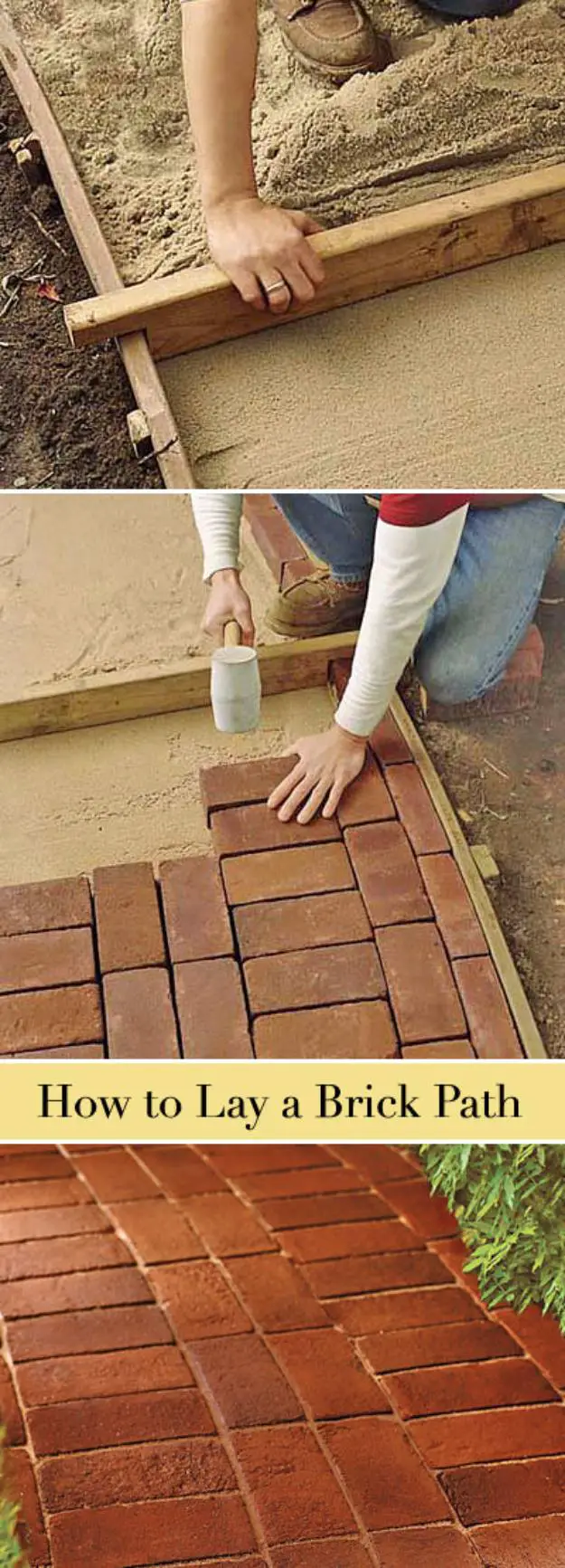 Lay A Brick Path, DIY Curb Appeal Ideas on budget