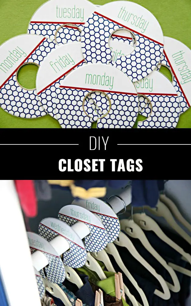Closet Organization, DIY Closet Tags