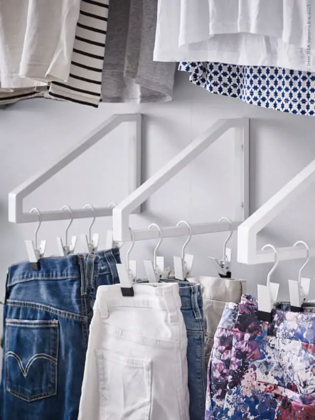 Closet Organization, Extra Hanging Space with IKEA Shelf Brackets