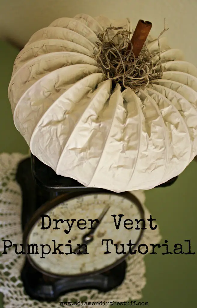 DIY Dryer Vent Pumpkin