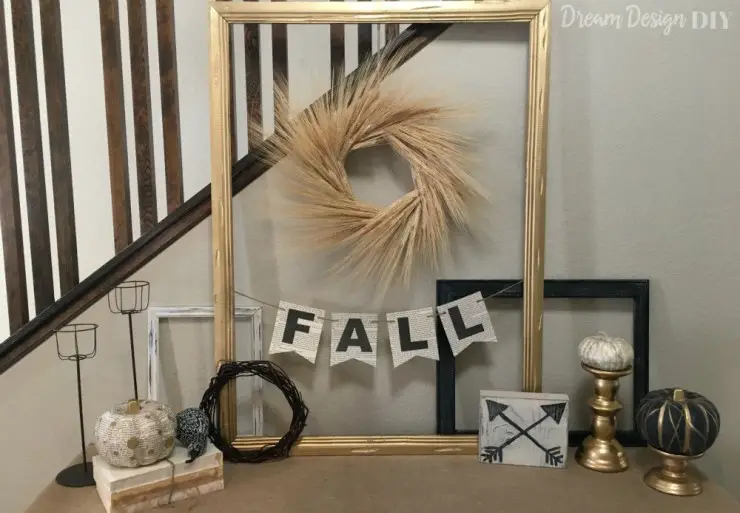 DIY Fall Banner Made From Book Pages