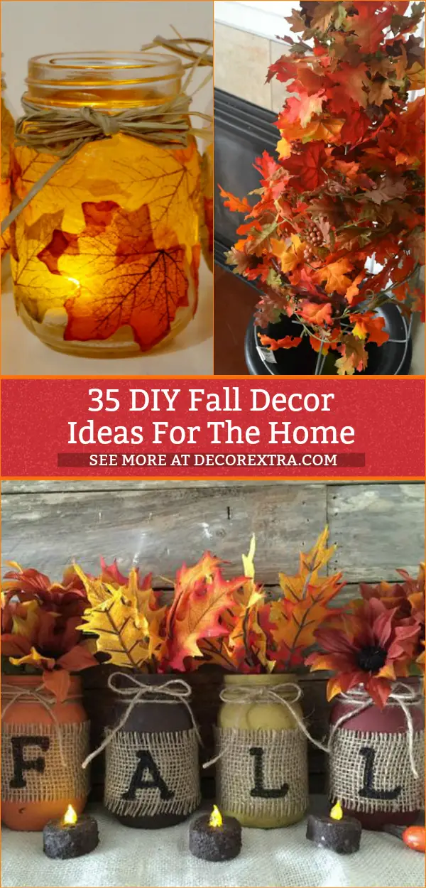 DIY Fall Decor Ideas and crafts #diy #crafts #falldecor #fallcrafts 