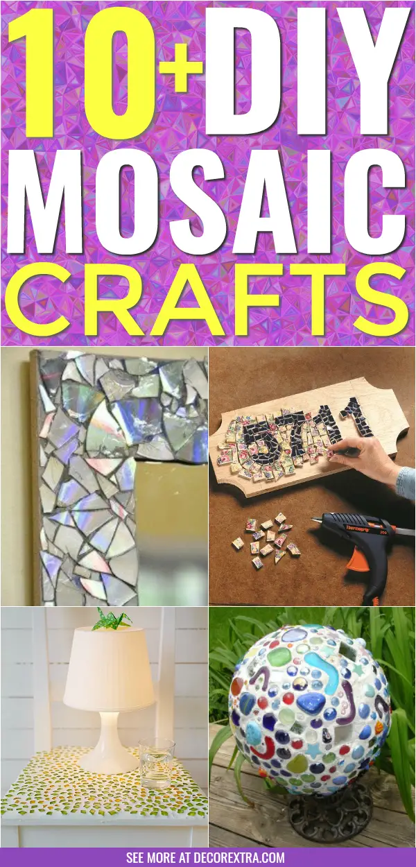DIY Mosaic Ideas, DIY Mosaic Crafts #diy #mosaic #crafts