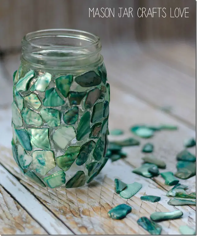 DIY Mosaic Mason Jar