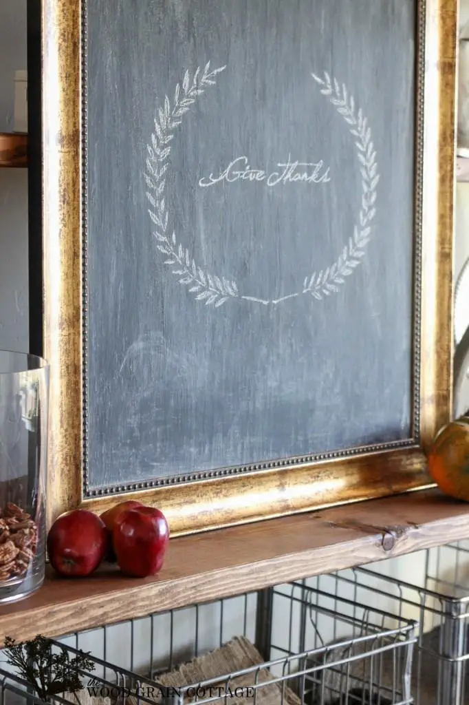 DIY Picture Frame to Chalkboard