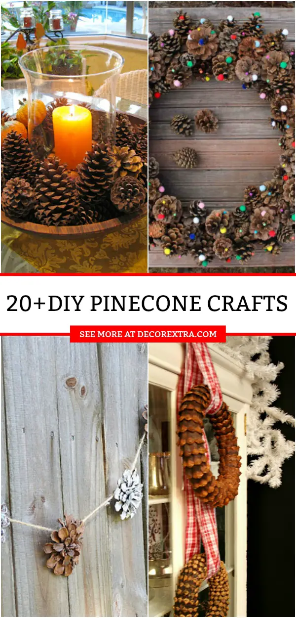 DIY Pinecone Crafts #diy #crafts #pinconecrafts