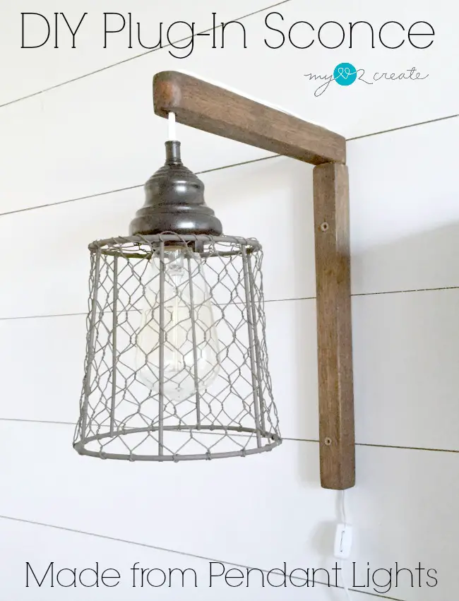 DIY Plug-in Sconces from Pendant Lights