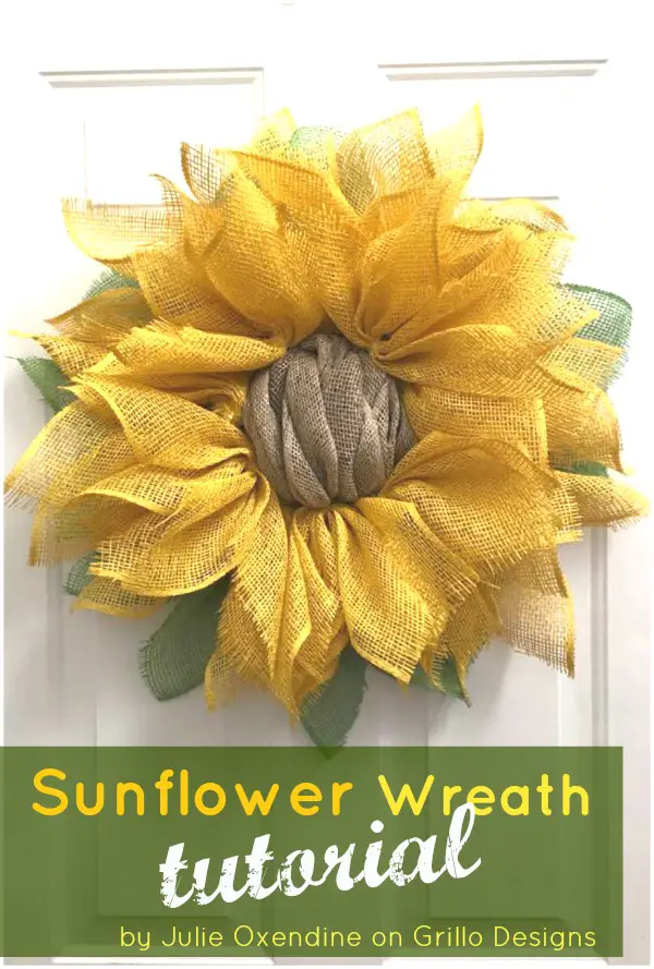 DIY Sunflower Wreath