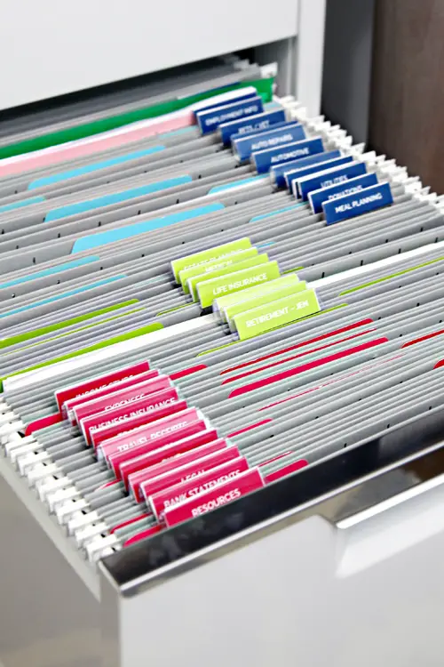 10+ Genius Paper Clutter Organization Hacks to Get Rid of Paper Clutter, Filing Cabinet Organization