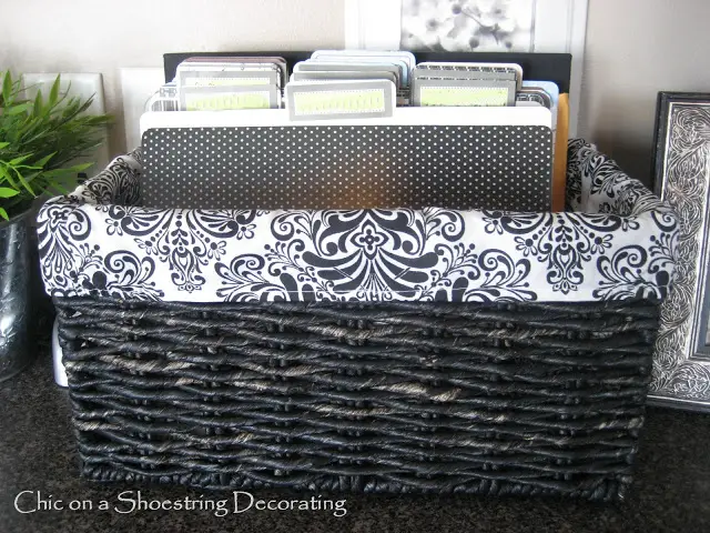 10+ Genius Paper Clutter Organization Hacks to Get Rid of Paper Clutter, Use A Stylish Basket and Coordinate Files