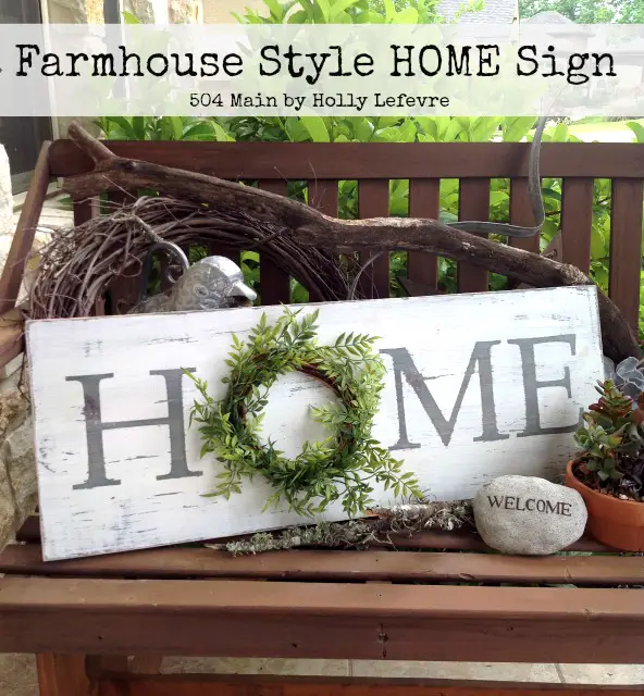 10+ Fabulous DIY Farmhouse Signs You Can Do It Yourself, Farmhouse Style Inspired HOME Sign