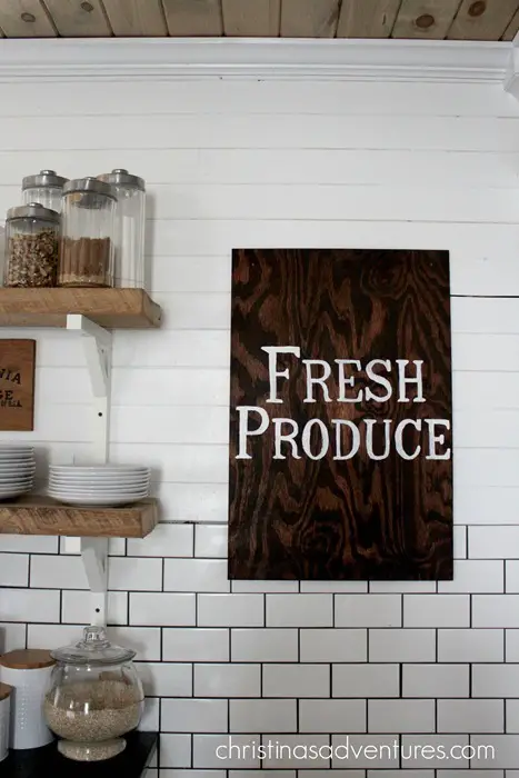 10+ Fabulous DIY Farmhouse Signs You Can Do It Yourself, Hand Lettered Fresh Produce Wood Sign